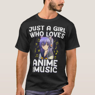 T-shirt Anime Art Pour Femmes Ados Filles Anime Merch Musi