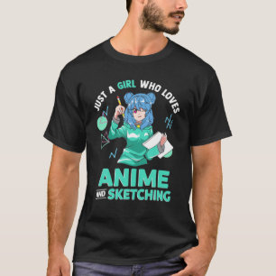 T-shirt Anime Art Pour Femmes Ados Filles Hommes Anime Mer