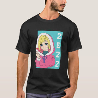 T-shirt Anime Bonne Année 2022 Anime Girl Mang Japonais