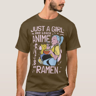 T-shirt Anime Chats & Ramen Girl Japon