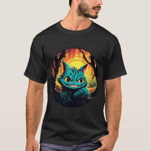 T-shirt Anime Cheshire Chat Alice au pays des merveilles