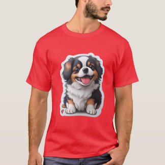 T-shirt Anime chien drôle rétro