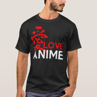 T-shirt Anime d'amour d'AI