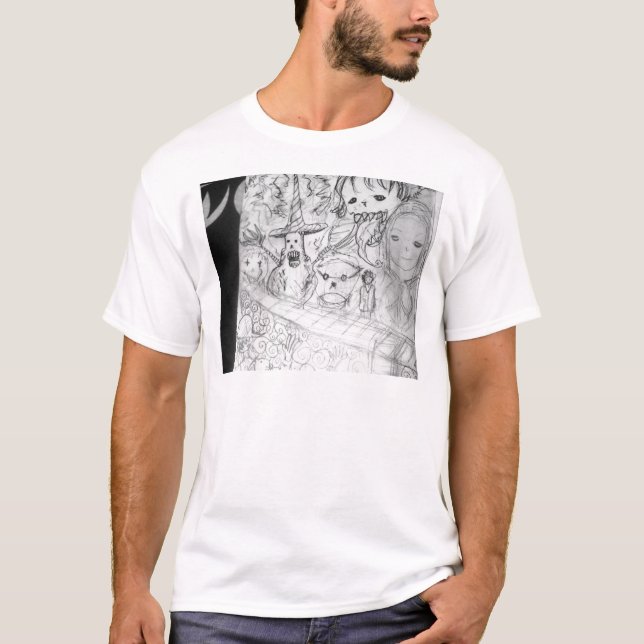 T-shirt anime de manga de monstre de yaie (Devant)