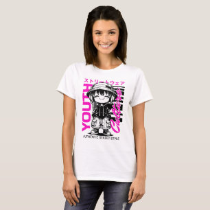 T-shirt Anime de mode de rue pour la culture jeunesse