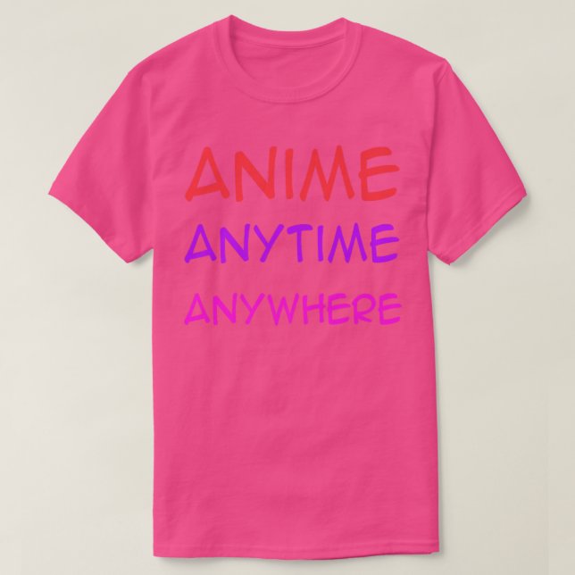 T-shirt Anime En Tout Temps Partout En Premium  (Design devant)