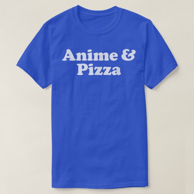 T-shirt Anime et Pizza Kawaii (Design devant)
