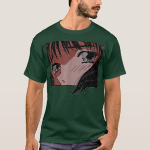 T-shirt Anime Eyes Girl Japon Indie esthétique japonaise
