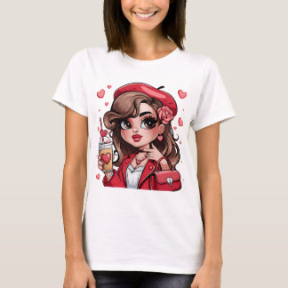 T-shirt Anime fille cool tee - shirt pour femmes