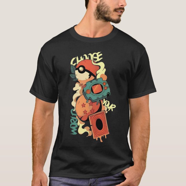 T-shirt Anime game geek artwork  (Devant)