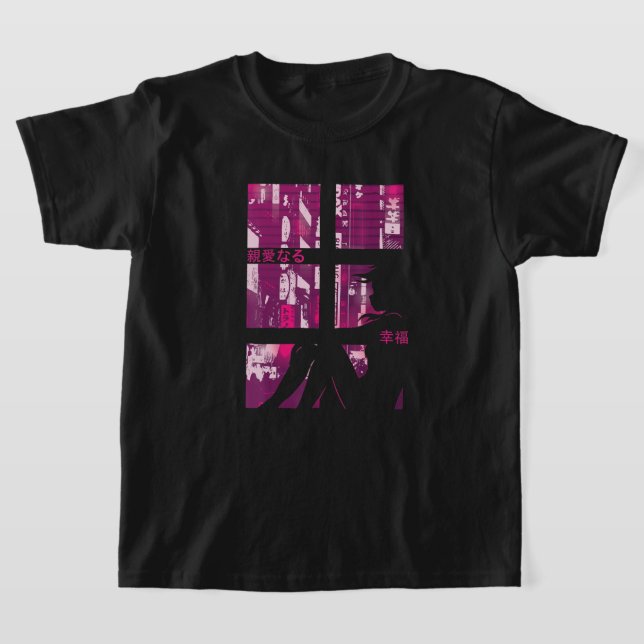 T-shirt Anime Girl Eyes - Japon Culture Art - Japonais Aes (Poser)