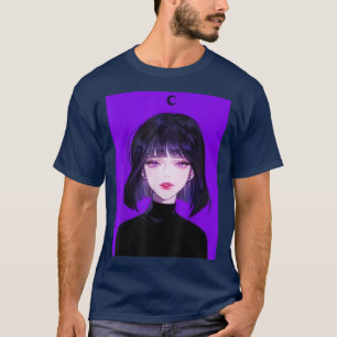 T-shirt Anime Girl Kawaii Gothic Waifu Aesthetic Japanese 