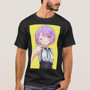 T-shirt Anime Girl Kawaii Waifu Aesthetic Japanese Manga O
