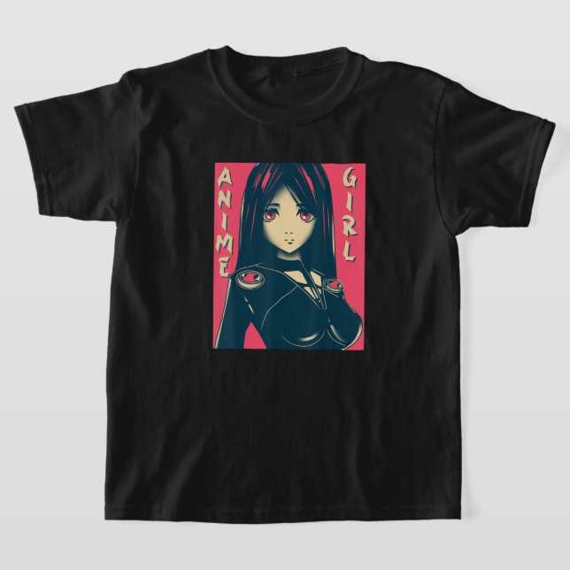 T-shirt Anime Girl Manga Otaku Kawaii Anime Vêtements Goth (Poser)