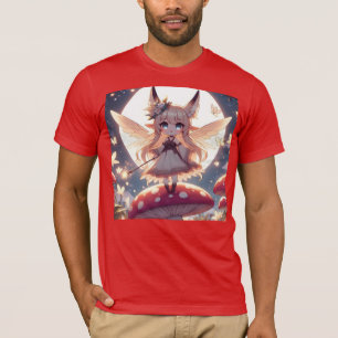 T-shirt Anime Girl Pixie Hippie Lune Fée