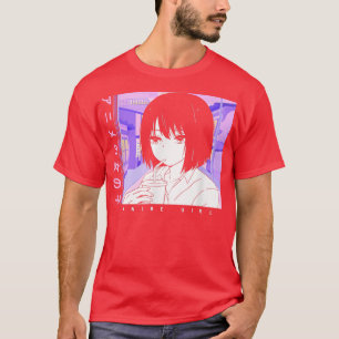 T-shirt Anime Girl Waifu Japonais esthétique Kawaii Girl O