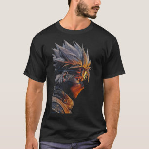T-Shirt Anime Guerrier Cyber Fantaisie Futuriste