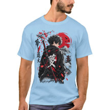 T-Shirt Anime Guerrier Samouraï Style Japonais – R