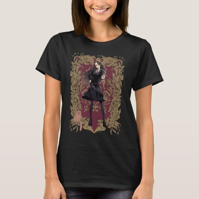 T-shirt Anime Hermione Granger Cadre Orné (Devant)