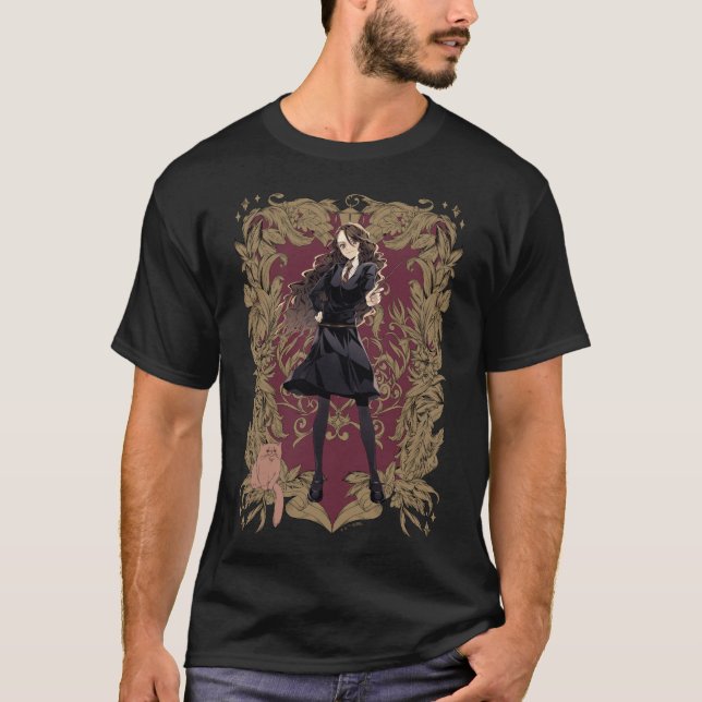 T-shirt Anime Hermione Granger Cadre Orné (Devant)