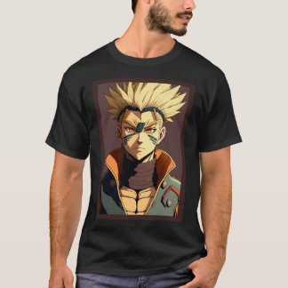 T-shirt Anime Hero Yellow Haired Warrior