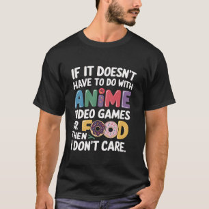 T-shirt Anime Jeux Vidéo Nourriture Amant Cadeau Amusant O