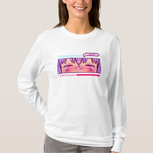 T-shirt Anime Manga Hikikomori SAD Girl Japanese Font