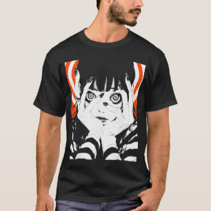 T-shirt Anime Manga Horreur Japon Japonais Effrayant Kawai