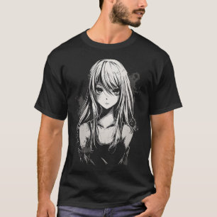 T-shirt Anime Manga Motif Pixel Art Anime