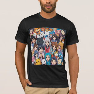 T-shirt Anime manga pop art amants pop amoureux dessin ani