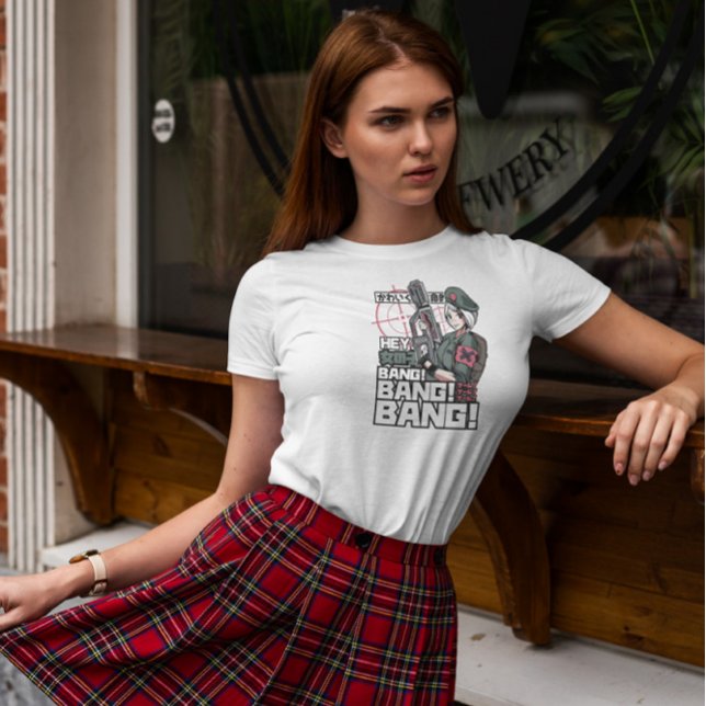 T-shirt Anime Militaire fille (Créateur téléchargé)