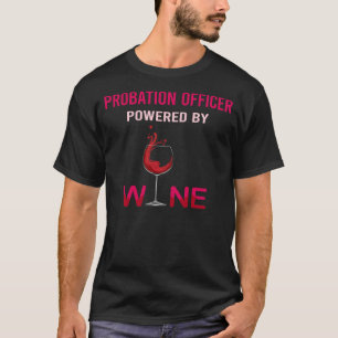 T-shirt Animé Par L'Agent De Probation Du Vin
