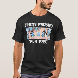 T-shirt Anime Pause Parler Fêtes Animé Art Girls Animee Lo