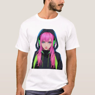 T-shirt Anime Streetwear Girl