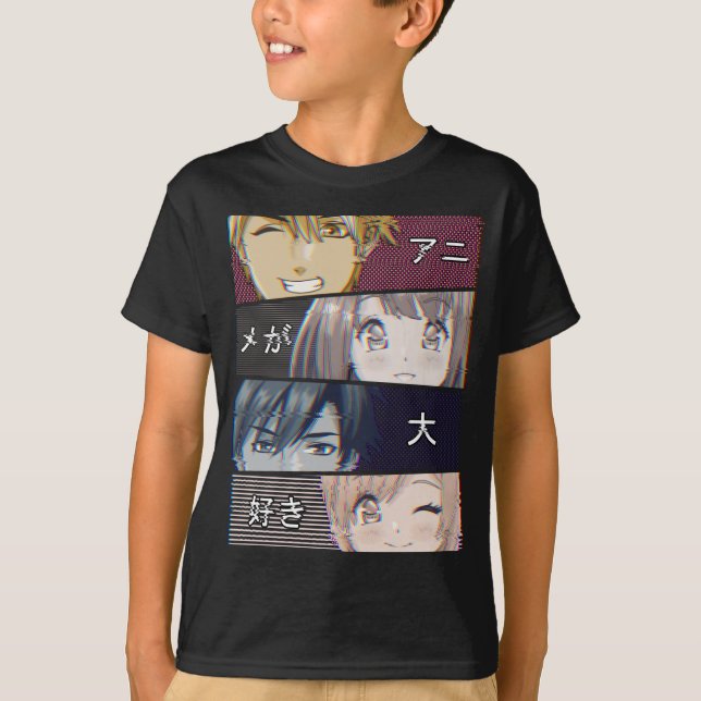 T-shirt Anime Vaporwave Esthétique japonais Otaku (Devant)