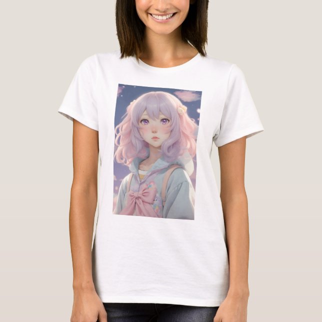 T-shirt Anime waifu (Devant)