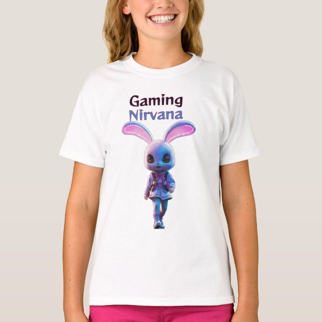 T-shirt Anime Wonderland Alien Runner : Neon Noir Edition (Devant)