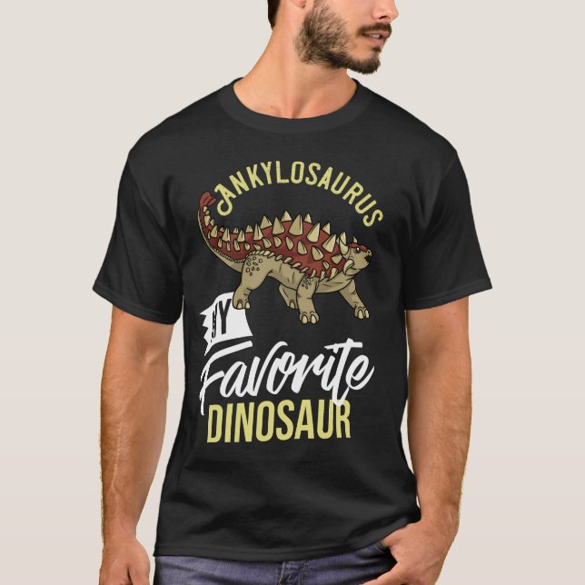 T-shirt Ankylosaurus Dinosaur Cadeau Dino Fossil (Devant)
