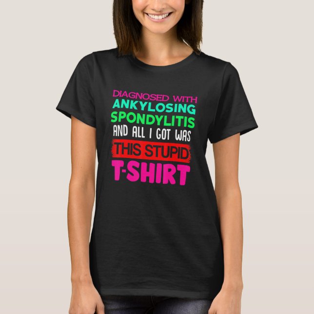 T-shirt Ankyloss Spondylitis Survivor Bechterew Warrior (Devant)