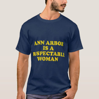 T-shirt Ann Arbor Respectueuse Femme Amusante Retro Michig