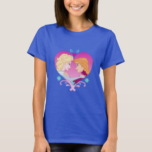 T-shirt Anna et Elsa  Bond solide