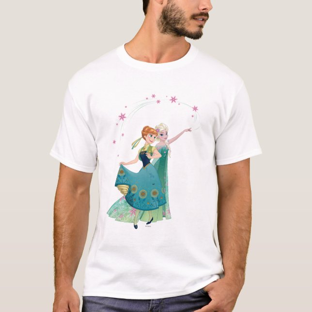 T-shirt Anna et Elsa| Célébrer la sainteté (Devant)