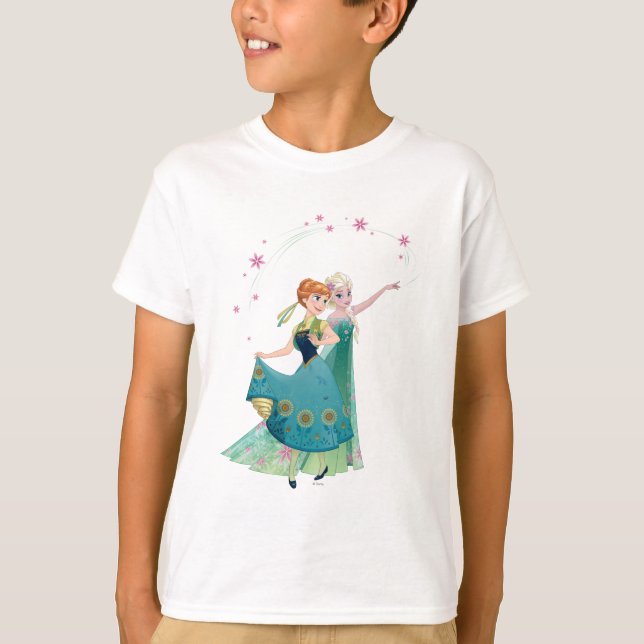 T-shirt Anna et Elsa| Célébrer la sainteté (Devant)