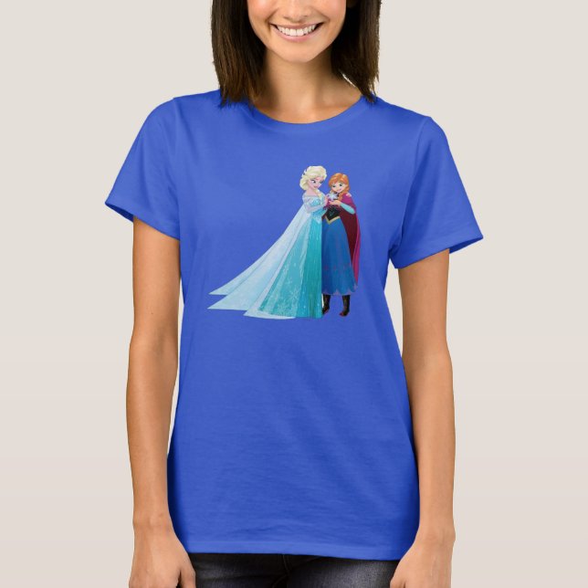 T-shirt Anna et Elsa| Les Soeurs brillent ensemble (Devant)