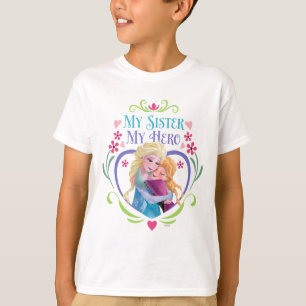 T-shirt Anna et Elsa  Ma soeur mon héros