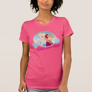 T-shirt Anna et Elsa  Suivez votre coeur