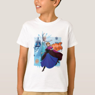 T-shirt Anna et Elsa  Tricoter ou traiter