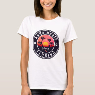 T-shirt Anna Maria île Floride Plage Rétro Souvenir
