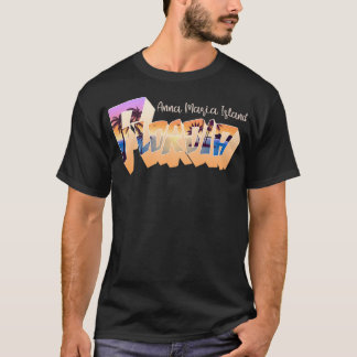 T-shirt Anna Maria Island Florida Retro Sunset Vacation Gi