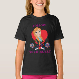 T-shirt  Anna  Portrait du coeur rouge
